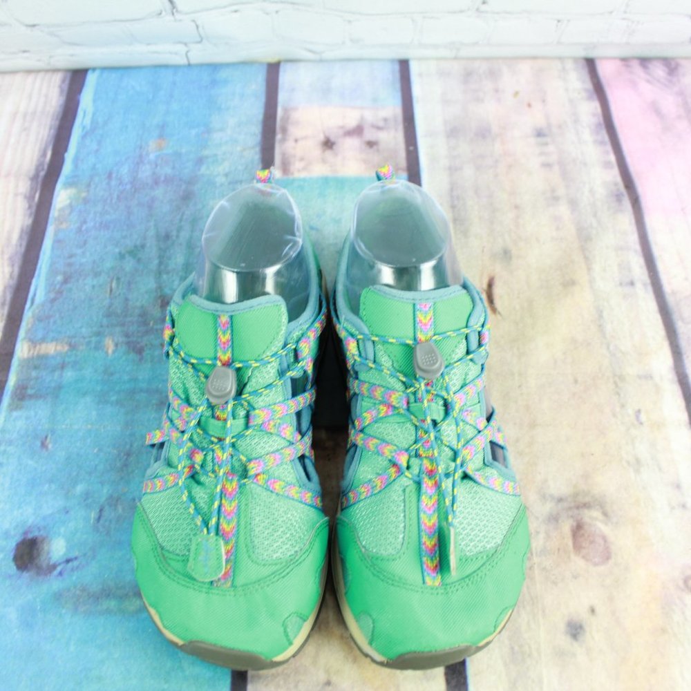 Chaco Marine Green Mesh Outcross Water Outdoor Sneakers Shoes Size 6 - Picture 5 of 9